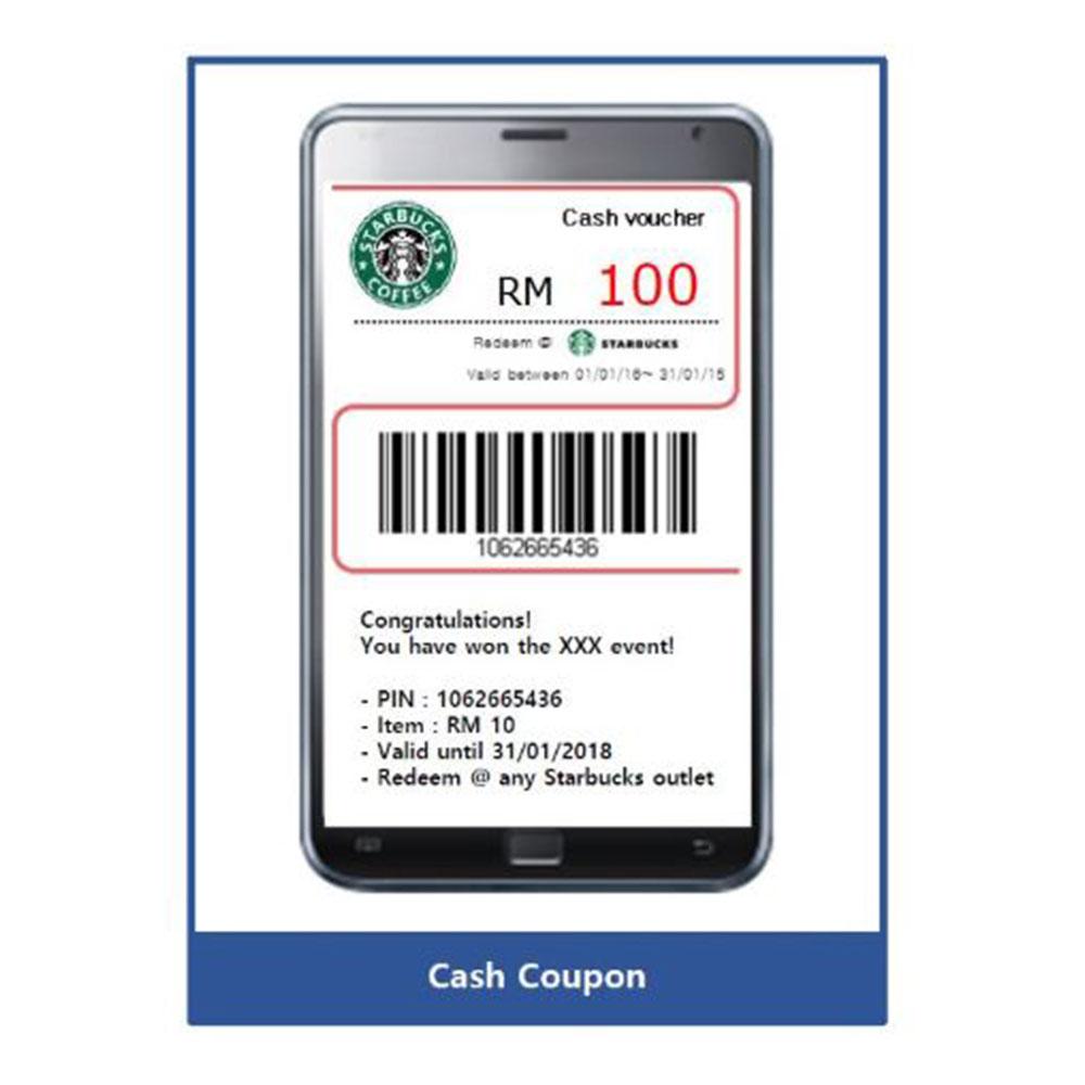 Enable Corp Mobile Coupon Service Platform Making coupon image with barcode (made in Korea)