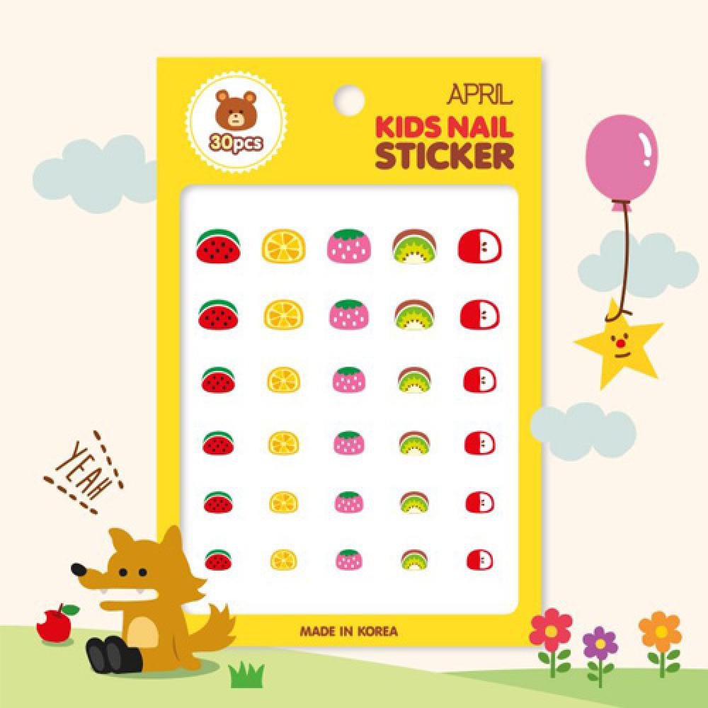 APRIL KIDS'NAIL STICKER very easy and excellent convenient and special price reasonable for children