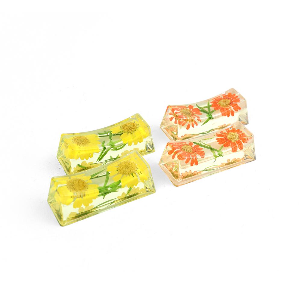 Flower Chopsticks Rest Holder Set Made by Preserved Flower(4PCS / 1SET) - Marguerite