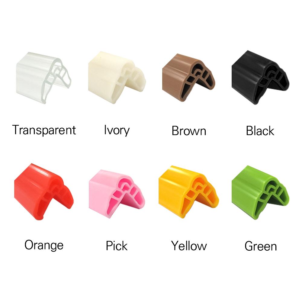 Edge Soft Bumper Strip (43”/1.1M 2Pcs Clear) Transparent  Furniture Corner Soft Bumper Guards