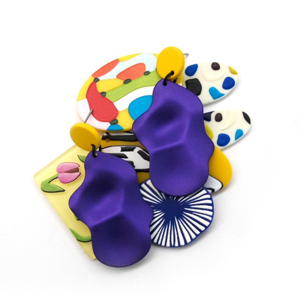 OKI Mirage Women Fashion Jewelry Acrylic Dangle Drop Earrings